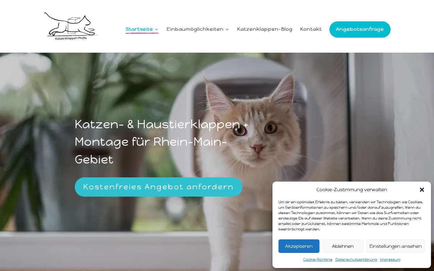 Webdesign-Referenz: Katzenklappenprofis